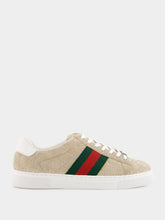 Gucci Oatmeal Suede Ace Sneaker with Web