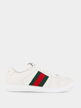 Gucci White Leather Screener Sneaker