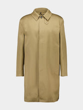 Saint Laurent Beige Cotton Gabardine Mackintosh Coat