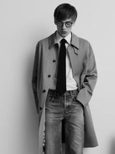 Saint Laurent Beige Cotton Gabardine Mackintosh Coat