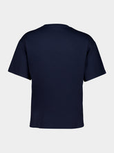 Saint Laurent Navy SL Patch Loose-Fit T-Shirt