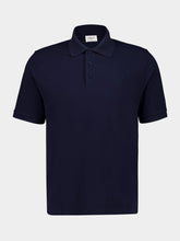 Saint Laurent Marine Cassandre Polo Shirt in Piqué