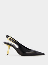 Saint Laurent Black Lee Slingback Pumps