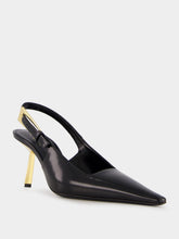 Saint Laurent Black Lee Slingback Pumps