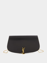 Saint Laurent Black Chain Shoulder Bag in Soft Leather