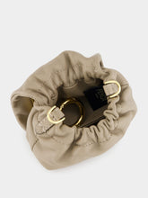 Beige Nano Mamma Baguette Leather Bag | PDP - Fashion Clinic