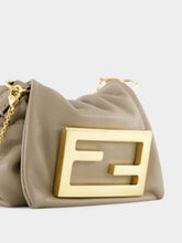 Beige Nano Mamma Baguette Leather Bag | PDP - Fashion Clinic