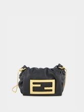 Fendi Black Nano Mamma Baguette Leather Bag