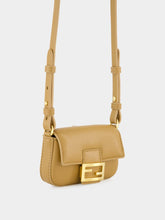 Fendi Beige Nano Baguette Charm in Nappa Leather