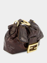Fendi Brown Nano Mamma Baguette in Hagfish Leather