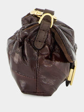 Fendi Brown Nano Mamma Baguette in Hagfish Leather