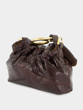 Fendi Brown Nano Mamma Baguette in Hagfish Leather