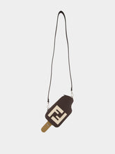 Fendi Brown and Camel Roma Leather Crossbody Bag