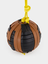 Fendi Black and Brown FF Sphera Leather Charm