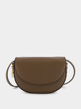 Stella McCartney Brown Logo Charm Shoulder Bag