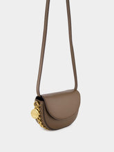 Stella McCartney Brown Logo Charm Shoulder Bag