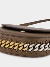 Stella McCartney Brown Logo Charm Shoulder Bag