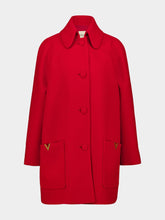 Valentino Garavani Paris Red Virgin Wool Coat