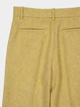 Valentino Garavani Ochre Virgin Wool Wide-Leg Trousers