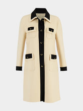 Valentino Garavani Beige Virgin Wool Midi Dress with Belt