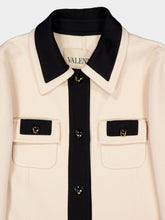 Valentino Garavani Beige Virgin Wool Midi Dress with Belt