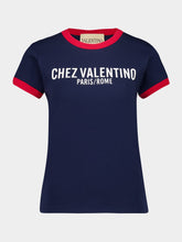 Valentino Garavani Chez Valentino Indigo Logo T-Shirt