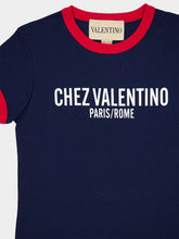 Valentino Garavani Chez Valentino Indigo Logo T-Shirt