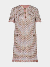 Valentino Garavani Pastel Ribbon Tweed Embroidered Mini Dress