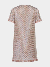 Valentino Garavani Pastel Ribbon Tweed Embroidered Mini Dress