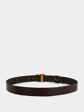 Fendi Dark Brown FF Squared Reversible Belt