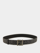 Fendi Black Reversible FF Canvas Belt