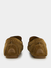 Fendi Brown Suede FF Driving Loafers