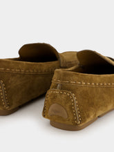Fendi Brown Suede FF Driving Loafers