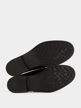 Fendi Black FF Metal Selleria Loafers