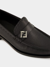 Fendi Black FF Metal Selleria Loafers