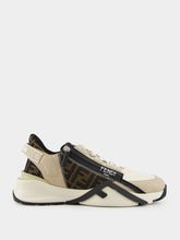Fendi Flow Sneakers in Beige and Brown FF Jacquard