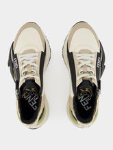 Fendi Flow Sneakers in Beige and Brown FF Jacquard