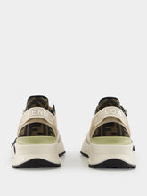 Fendi Flow Sneakers in Beige and Brown FF Jacquard