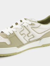 Fendi Sage Match Leather Sneakers