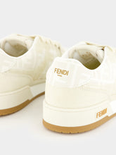 Fendi White FF Jacquard Match Sneakers