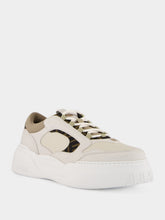 Fendi White Force Leather Low-Top Sneakers