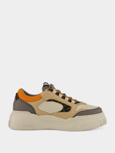 Fendi Latte and Orange Force Sneakers