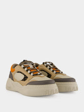 Fendi Latte and Orange Force Sneakers