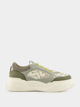 Fendi Green Force Leather and Nubuck Sneakers