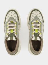 Fendi Green Force Leather and Nubuck Sneakers