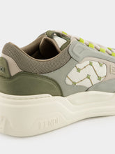 Fendi Green Force Leather and Nubuck Sneakers