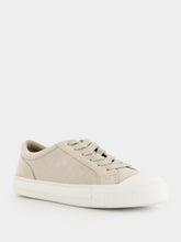 Fendi Beige Nubuck Domino Sneakers with FF Motif