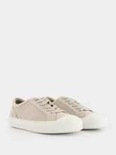 Fendi Beige Nubuck Domino Sneakers with FF Motif