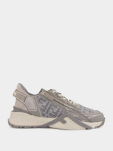Fendi Grey Flow Mesh and Suede Sneakers