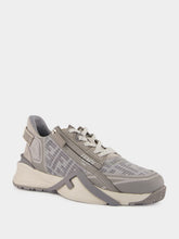 Fendi Grey Flow Mesh and Suede Sneakers